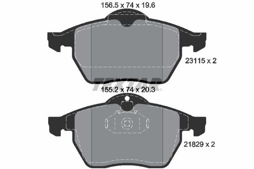 Front axle 2311502 - front, brake