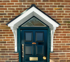 GRP over door canopy with tile