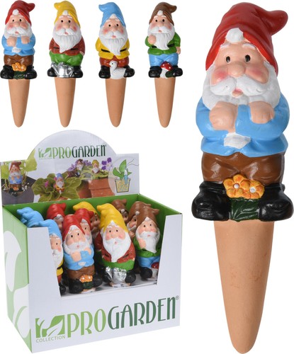 Ceramic gnome plant waterers - ceramic,