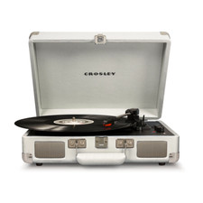 Crosley Cruiser Turntable Deluxe White Sand Bluetooth Vinyl Record Player