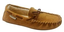 MENS MOCCASIN SLIPPERS IN DOOR HOME SOFT WINTER WARM LINED SHOES SIZES 7-12 NEW