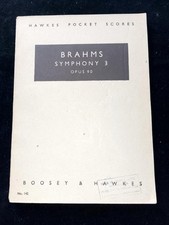 Full score Brahms Symphony 3 Op. 90 Hawkes Pocket Scores #142
