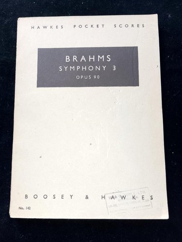 Full score brahms symphony - full, 3