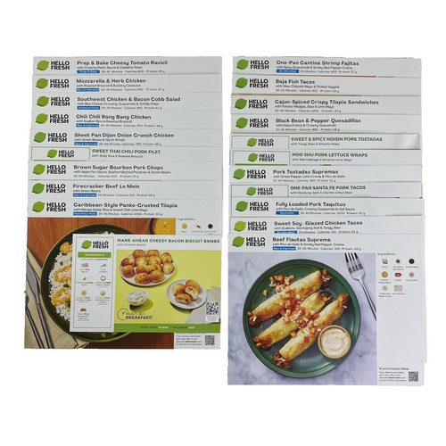 Hello fresh recipe cards - recipe,