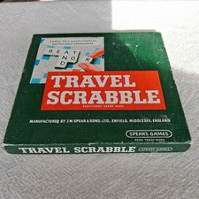 Vintage Travel Scrabble Spears