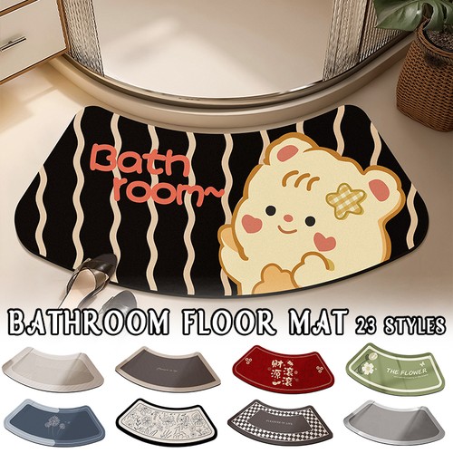 Curved bathroom diatom mud - curved,