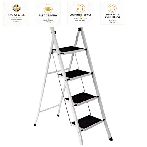 Sturdy step kitchen ladder - 4-step,