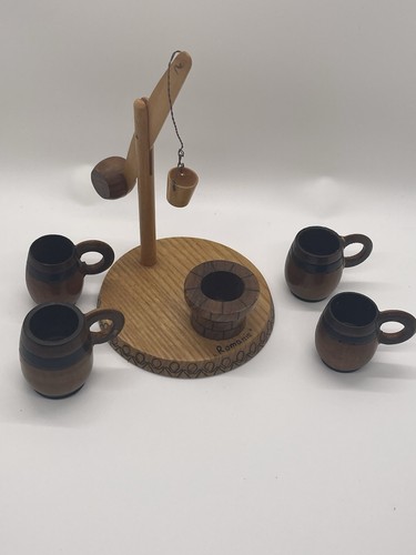 Vtg wooden wishing well from - wooden,
