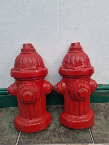 American fire hydrant halves - hydrant,