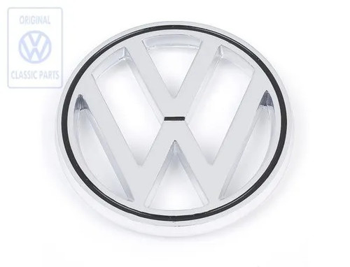Emblem badge chrome - vw,