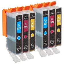 6 C/M/Y Ink Cartridges for