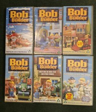 6 Bob The Builder Children's VHS Video Tapes Job Lot Bundle