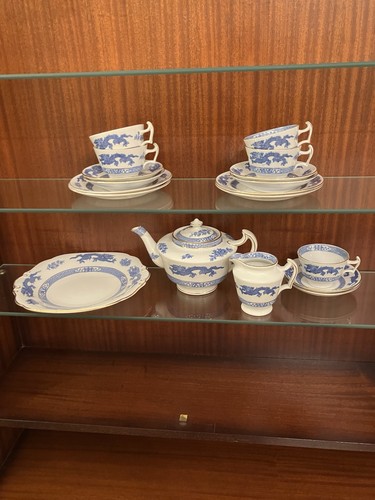 Cauldon ware blue and white - blue,