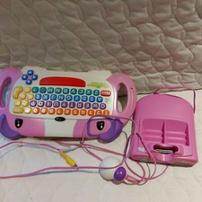 LeapFrog Click Start My First Computer Pink console keyboard 2 games Toy Story