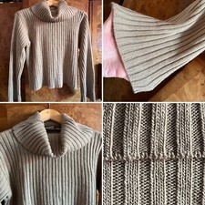 Cowl neck jumper sweater large