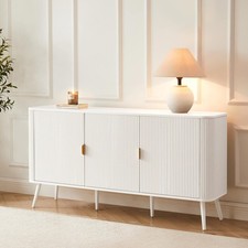 Dusk Hattie Warm White & Gold Effect 3 Door Sideboard RRP £228