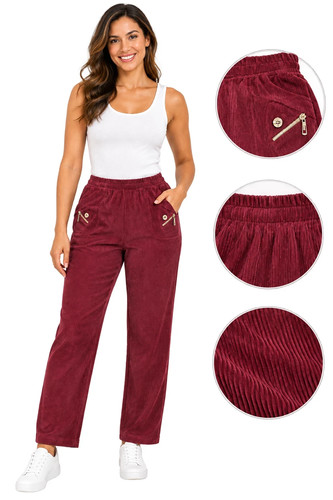 Women cherry berry - cherry, corduroy