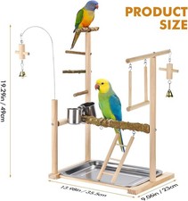 Bnib natural wood parrot - wood,