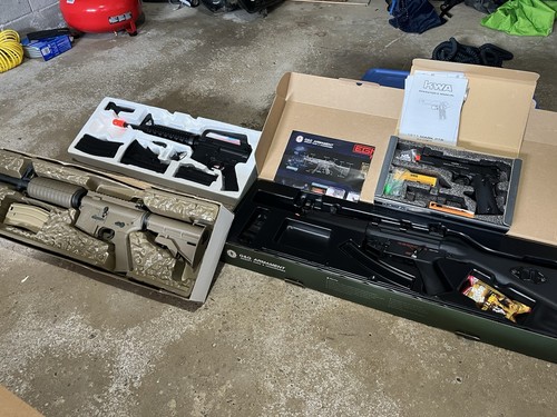 Airsoft lot mp5 m4a1 - -,