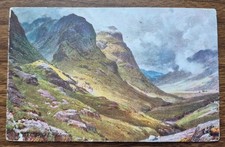 1905 Glencoe, Argyllshire Scotland Postcard Raphael Tuck Oilette