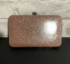 Pink Glitter Nail Kit with Rose Gold Tweezers Scissors Clippers & Room For More