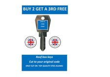 M-WAY MENABO AUTO PLAS HAPRO KARRITE ROOF BOX KEY CUT TO CODE 25001-27000 SERIES