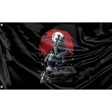 Samurai warrior flag unique - samurai,