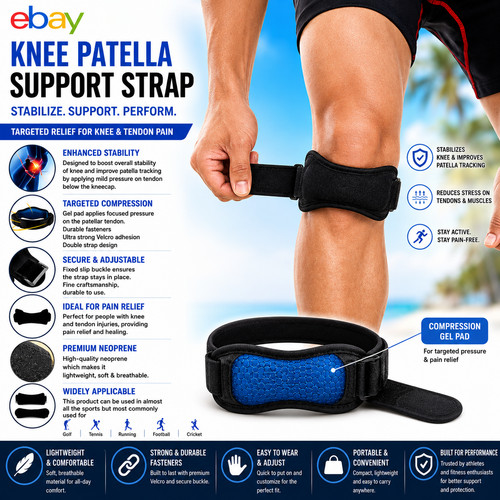 Knee patella tendon strap - knee,