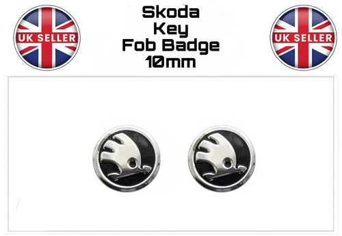 Skoda key fob badge 10mm - key,