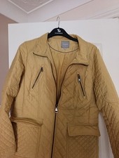 Ladies Mustard Quilted Jacket Next Size 16