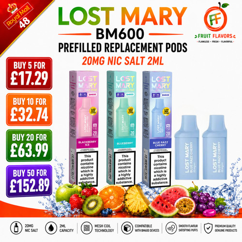 Lost mary bm600 2ml - bm600,