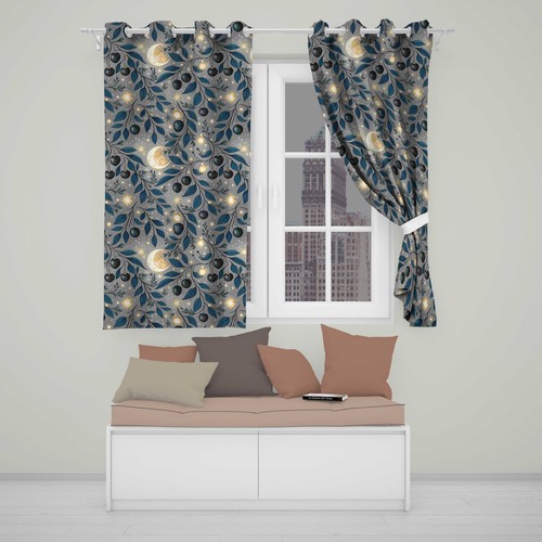 Blackout eyelet curtains - blackout,