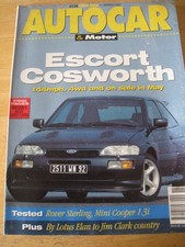 AUTOCAR MAR 1992 ESCORT