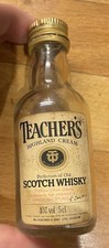 1960s miniature bottle of Teacher's Highland Cream scotch whisky  