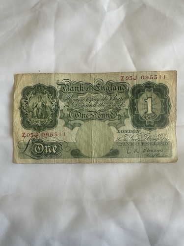 One pound note - pound,