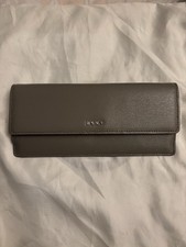 Grey  DKNY full size Wallet, Silver Hardware, brand new without tags.