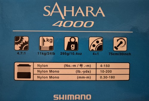 Shimano sahara 4000 reel - shimano,