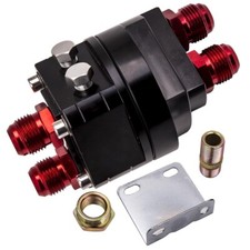 10-AN10 Oil Filter Relocation Kit with Cooler Sandwich Plate Adapter BLACK
