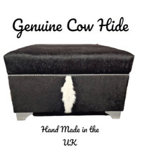 Genuine Black & White Cow Hide