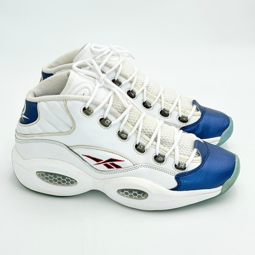 Reebok question mid blue - reebok, toe