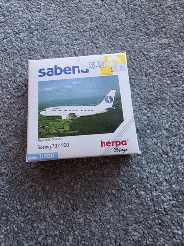 Herpa wings sabena - wings, 1:500