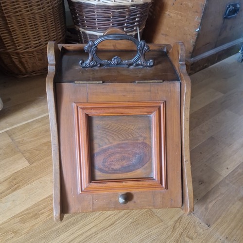 Antique victorian oak coal - victorian?,