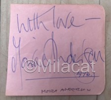 Moira Anderson - Autograph  - Original