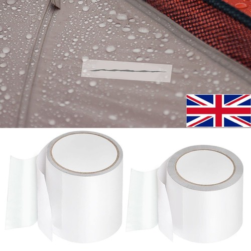 Clear black tent repair tape - clear/black,