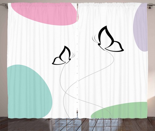 Butterfly curtains cheerful - butterfly,