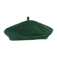 Dark Green Wool Beret Fashion