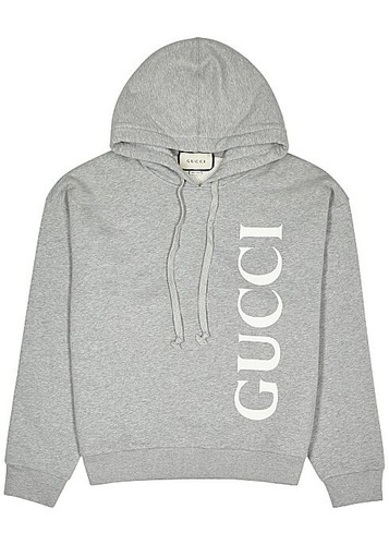 Gucci grey logo - hooded, cotton