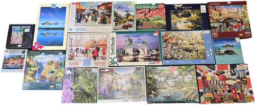 Assorted jigsaw puzzle - jigsaw,