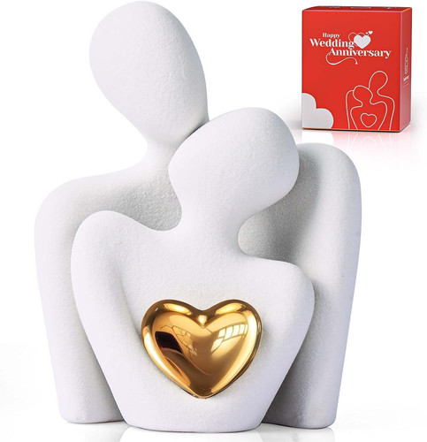Mini couple statue stand - couple, tv