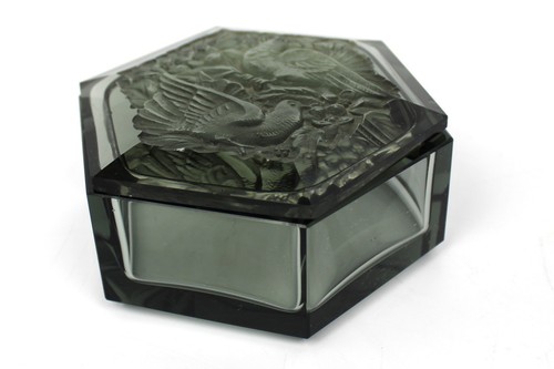 Antique 1930s smoked glass - 1930s,